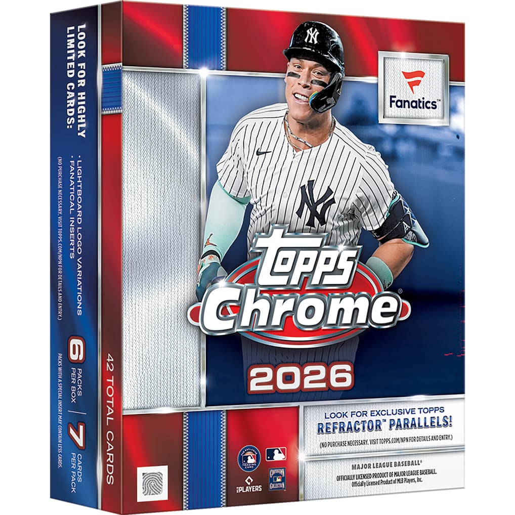 2026 Topps Chrome Baseball Fanatics Exclusive Mega Box