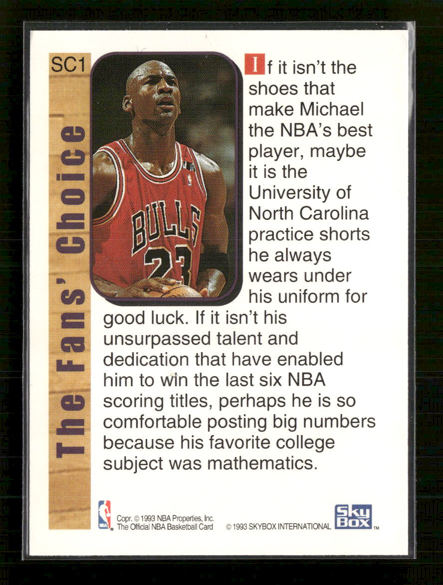 1992-93 Hoops Supreme Court Michael Jordan #SC1