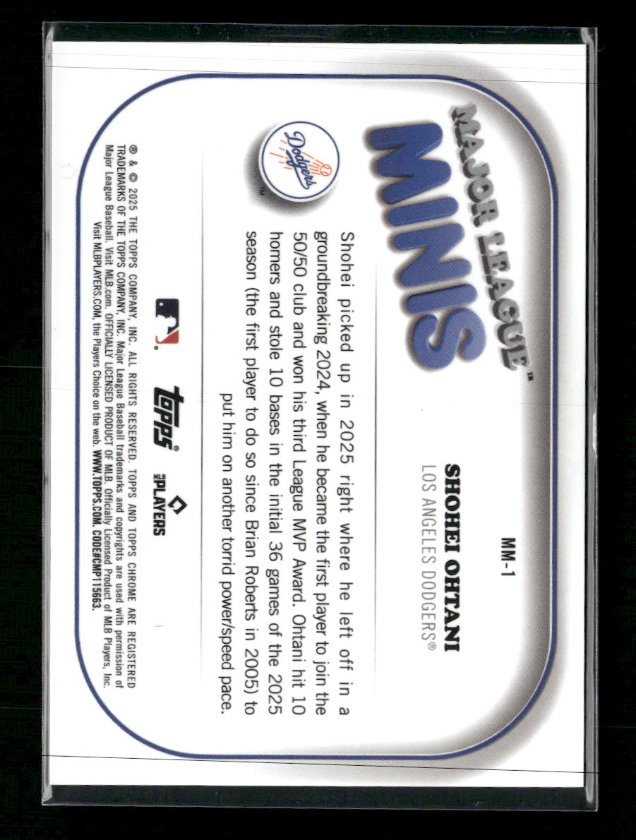 2025 Topps Chrome Update Major League Minis Shohei Ohtani #MM-1