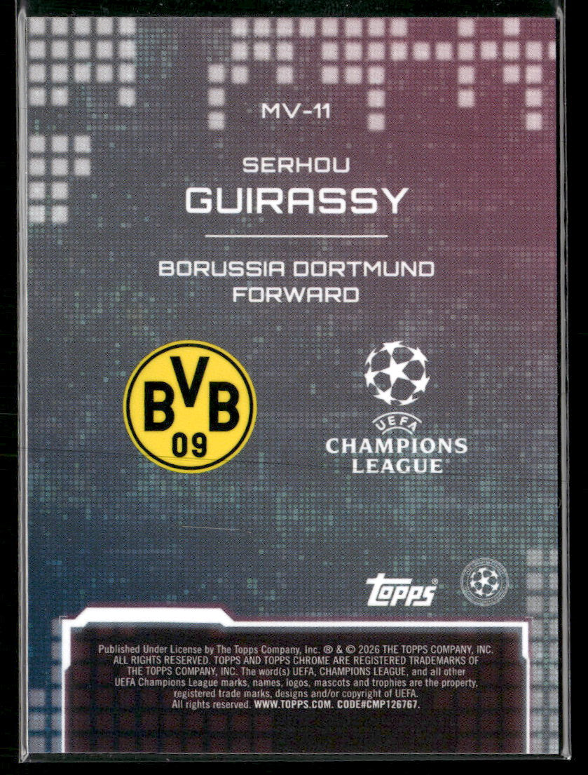 2025-26 Topps Chrome UEFA Club Competitions Meta Verse Serhou Guirassy #MV-11