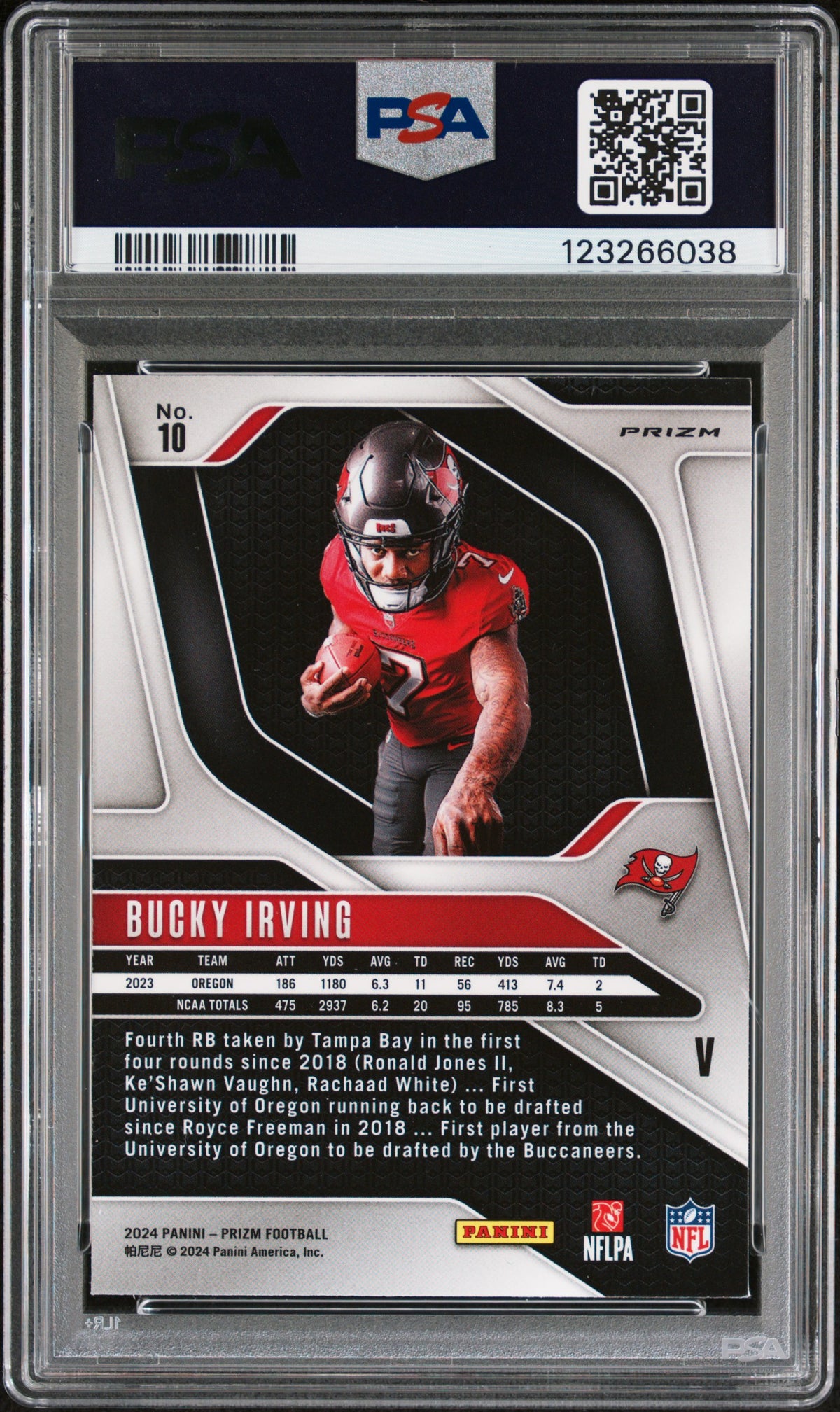 2024 Panini Prizm Rookie Variation Bucky Irving 9 PSA #10