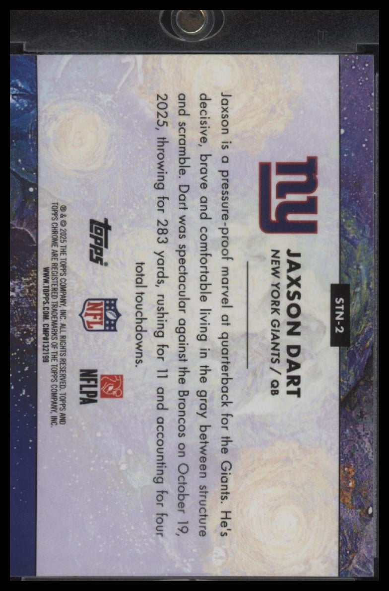 2025 Topps Chrome Cosmic Stars in the Night Jaxson Dart #STN-2