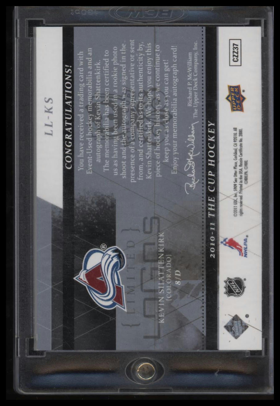 2010-11 Upper Deck The Cup Limited Logos AU Kevin Shattenkirk /50 AU #LL-KS
