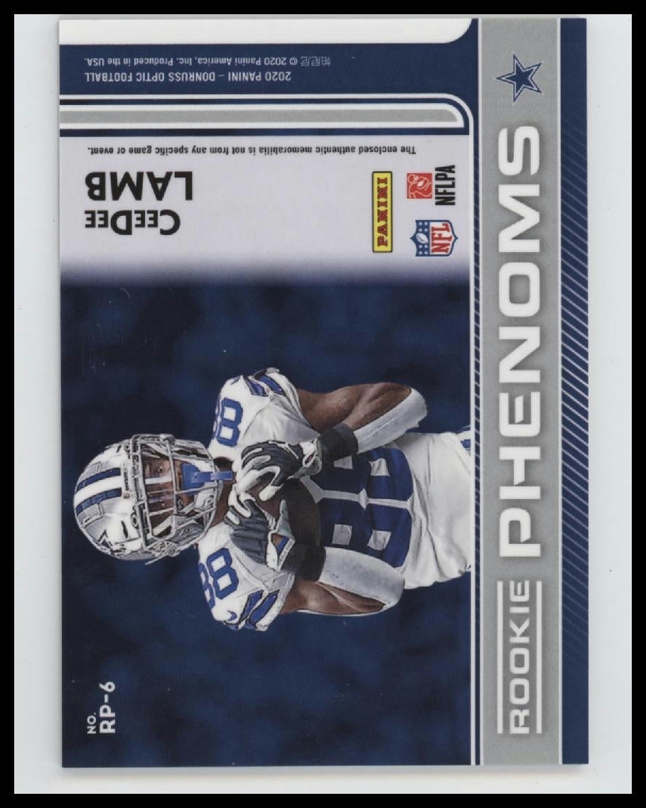 2020 Donruss Optic Rookie Phenoms CeeDee Lamb #RP-6