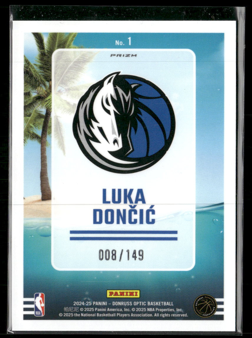 2024-25 Donruss Optic Splash! Green Shock Luka Doncic #/149 #1