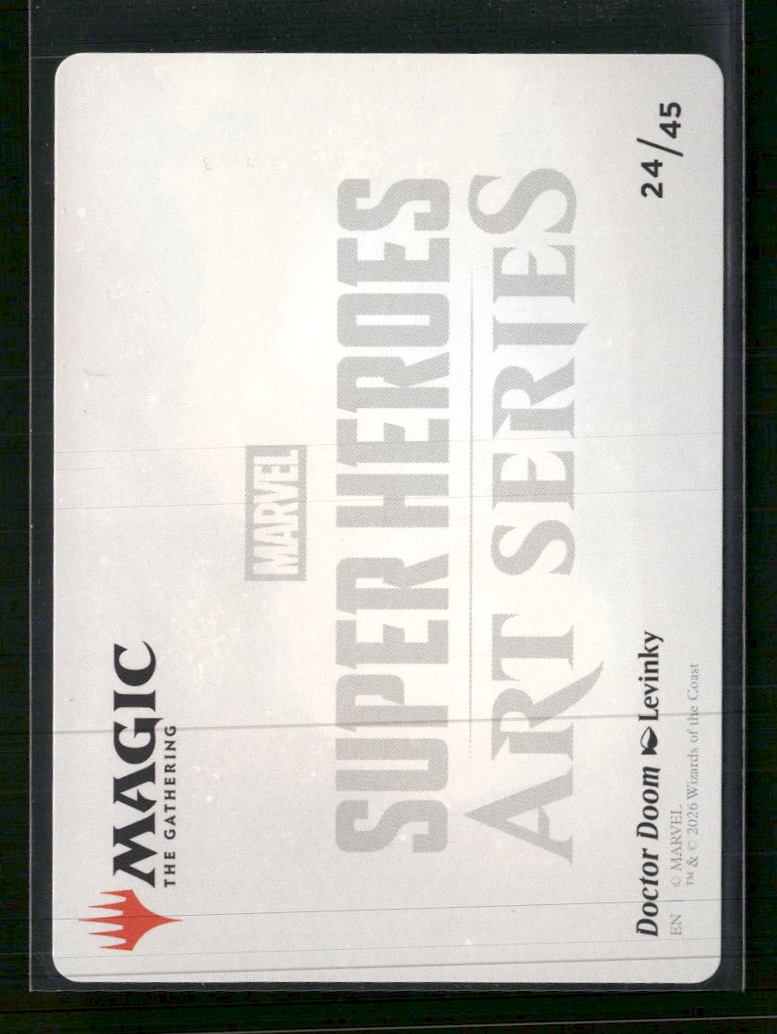 Art Series: Marvel Super Heroes Doctor Doom Art Card (Gold-Stamped Signature) 24