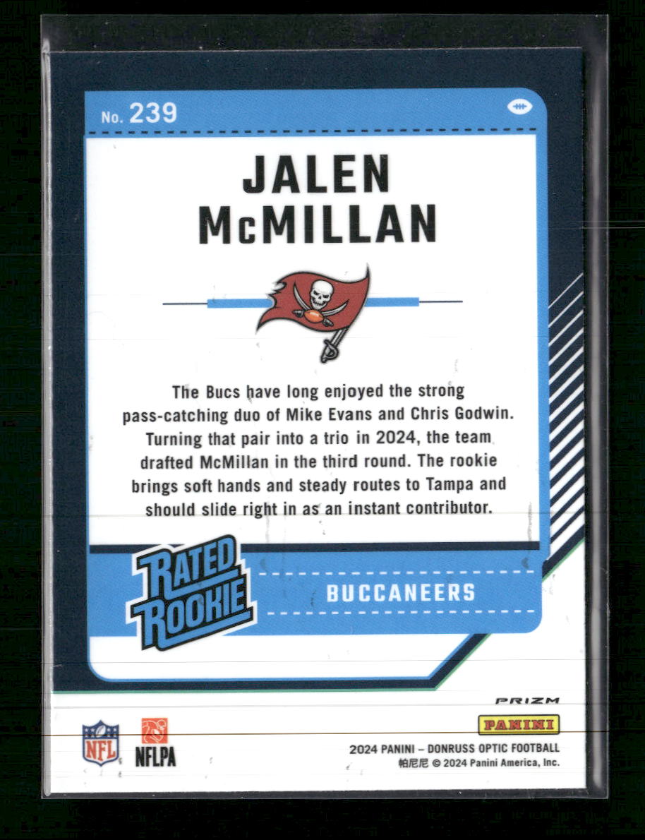 2024 Donruss Optic White Sparkle Jalen McMillan #239