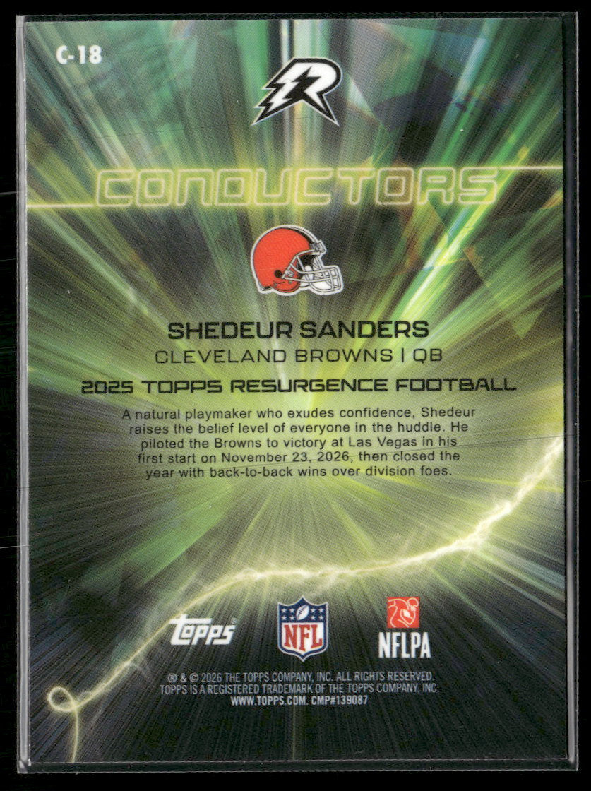 2025 Topps Resurgence Conduct.Green Surge Refractor Patrick Mahomes II /175 #C-3