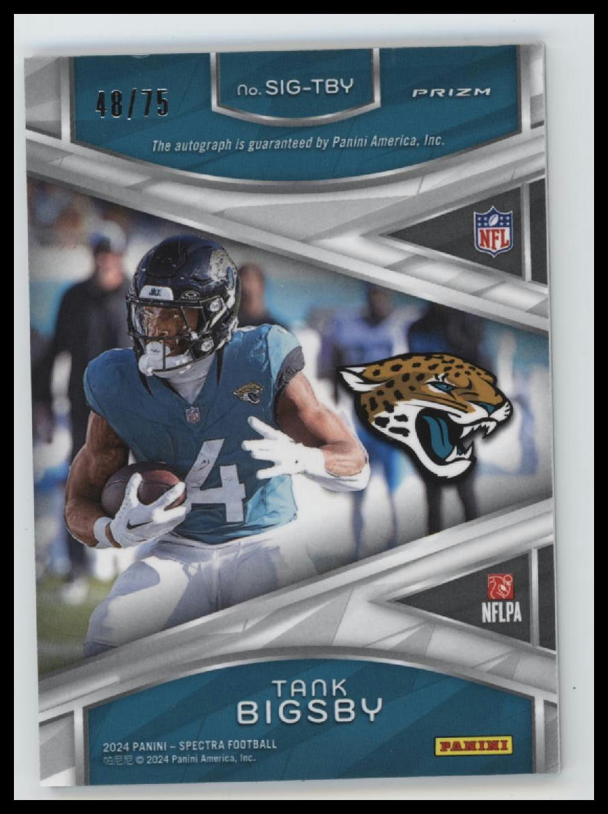 2024 Panini Spectra Signatures Meta Celestial Prim #/75 Tank Bigsby AU #SIG-TBY