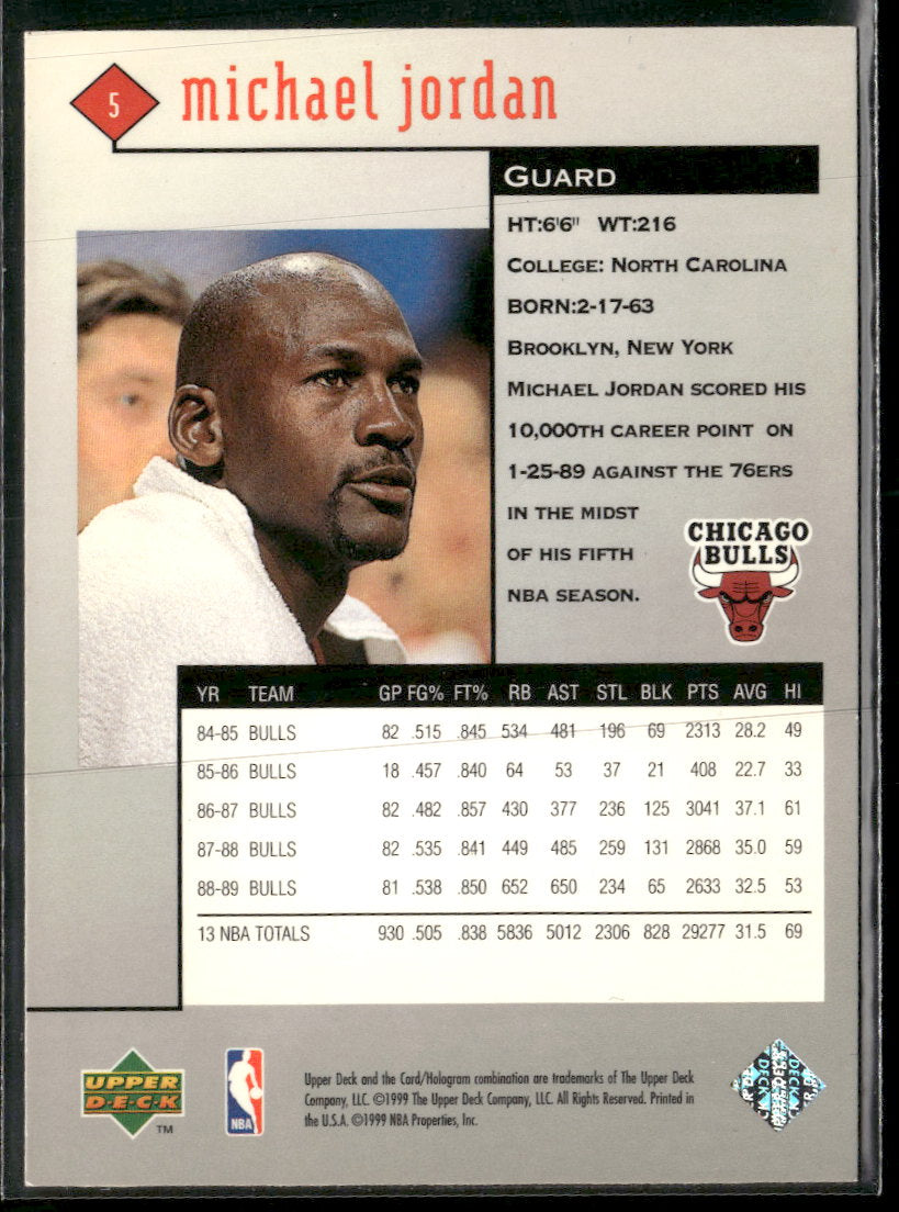 1998-99 Upper Deck Black Diamond Michael Jordan #5