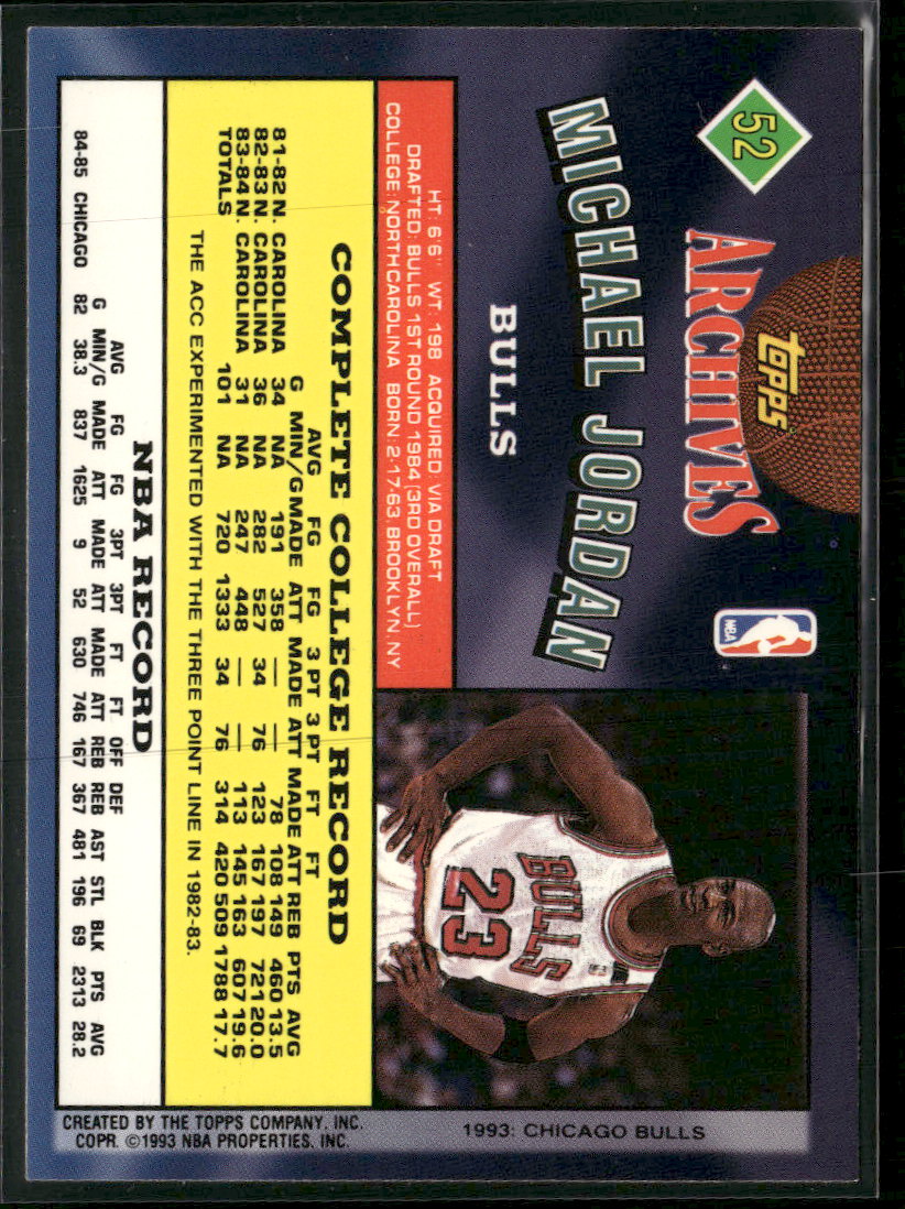 1992-93 Topps Archives Michael Jordan #52