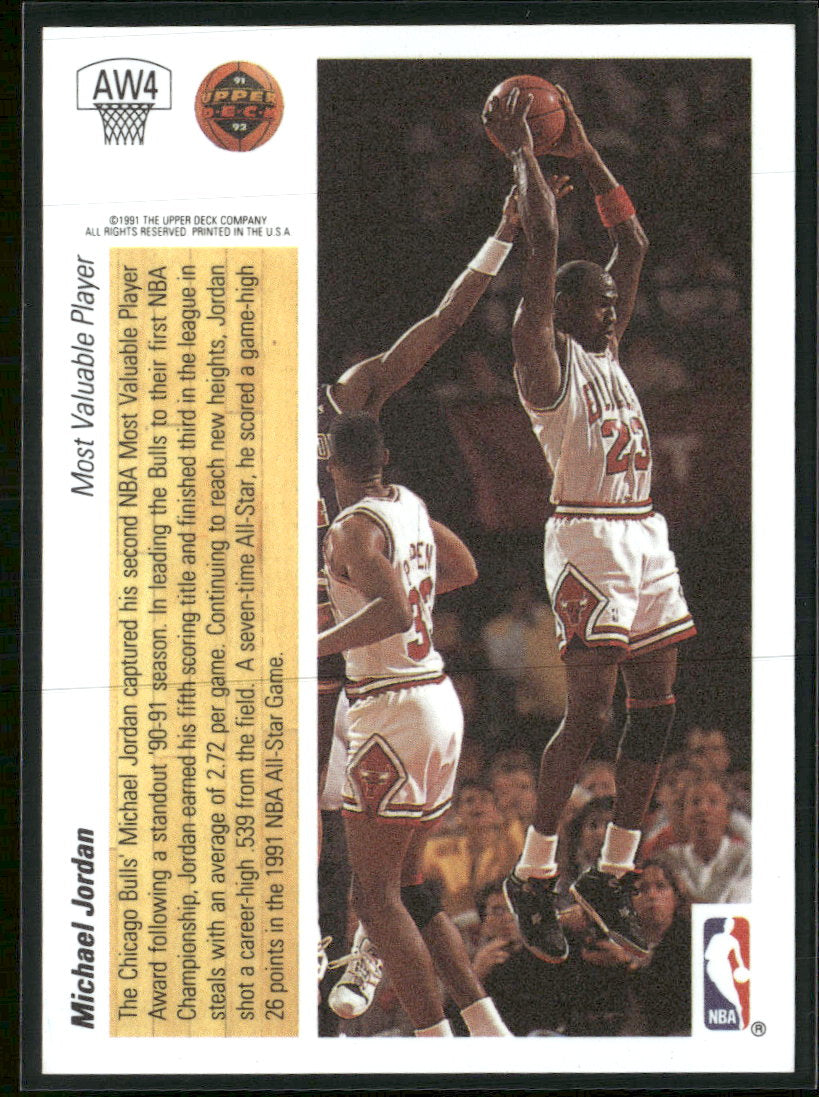 1991-92 Upper Deck Award Winner Holograms Michael Jordan #AW4