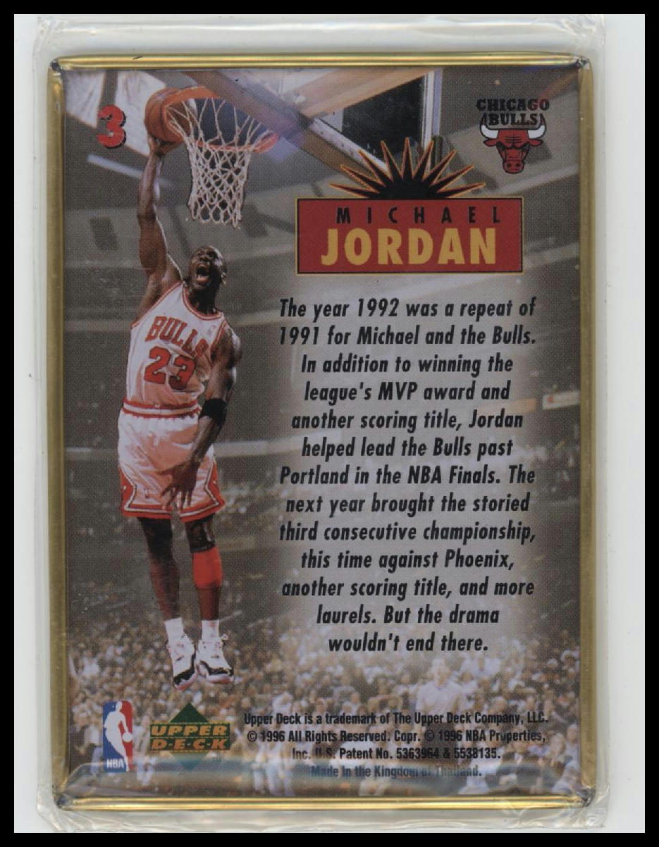 1996 Upper Deck Michael Jordan Metal Michael Jordan #3