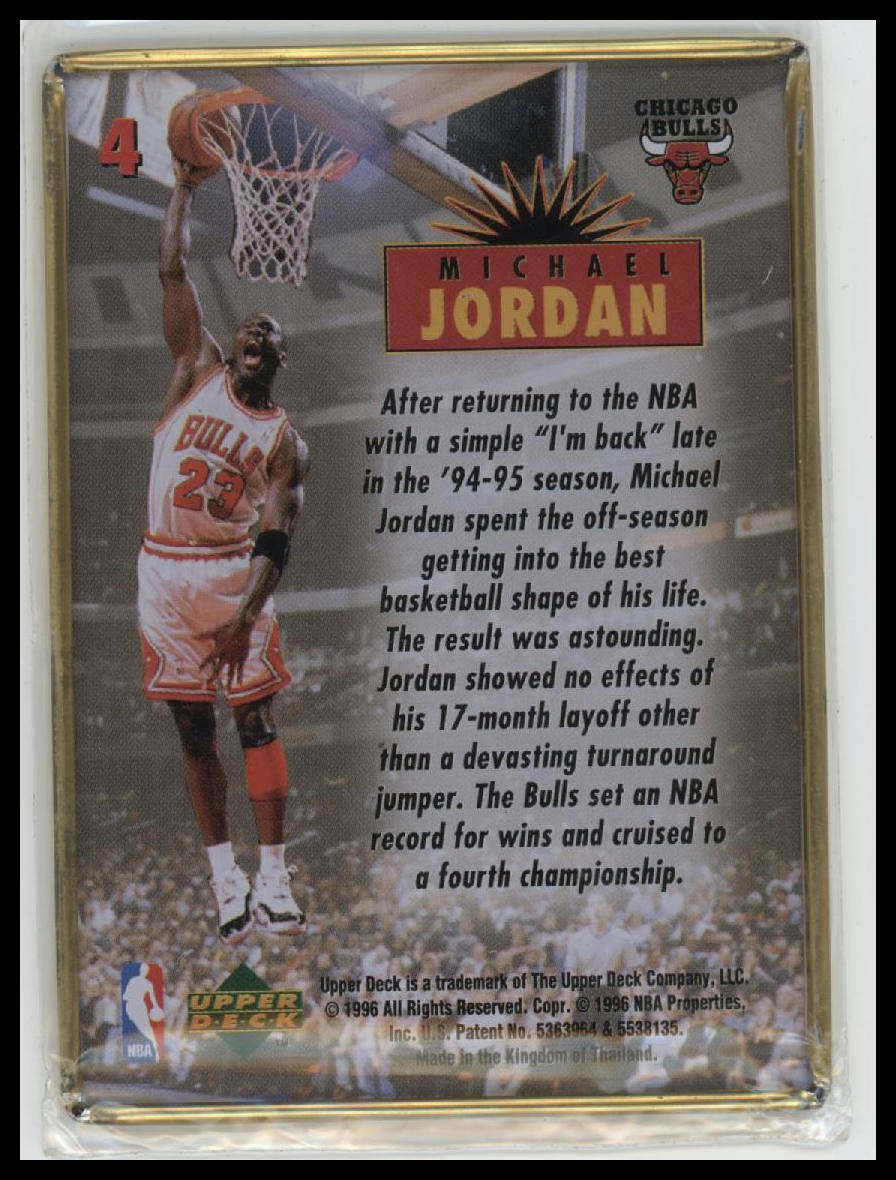 1996 Upper Deck Michael Jordan Metal Michael Jordan #4
