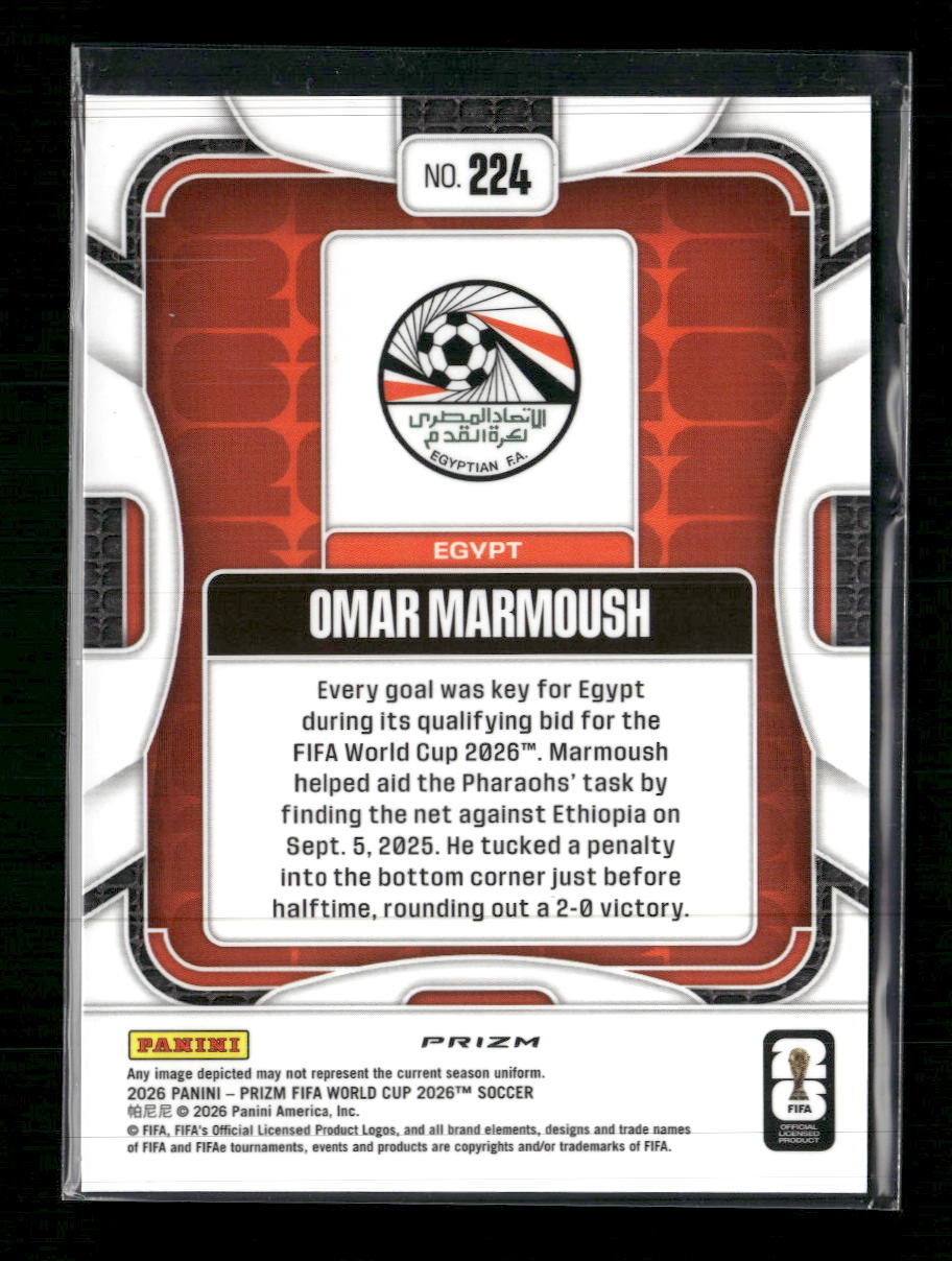 2026 Panini Prizm FIFA World Cup RGB Mojo Prizm Omar Marmoush #224