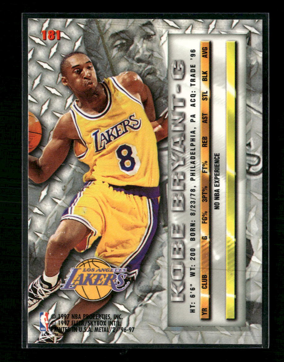 1996-97 Metal Kobe Bryant RC #181