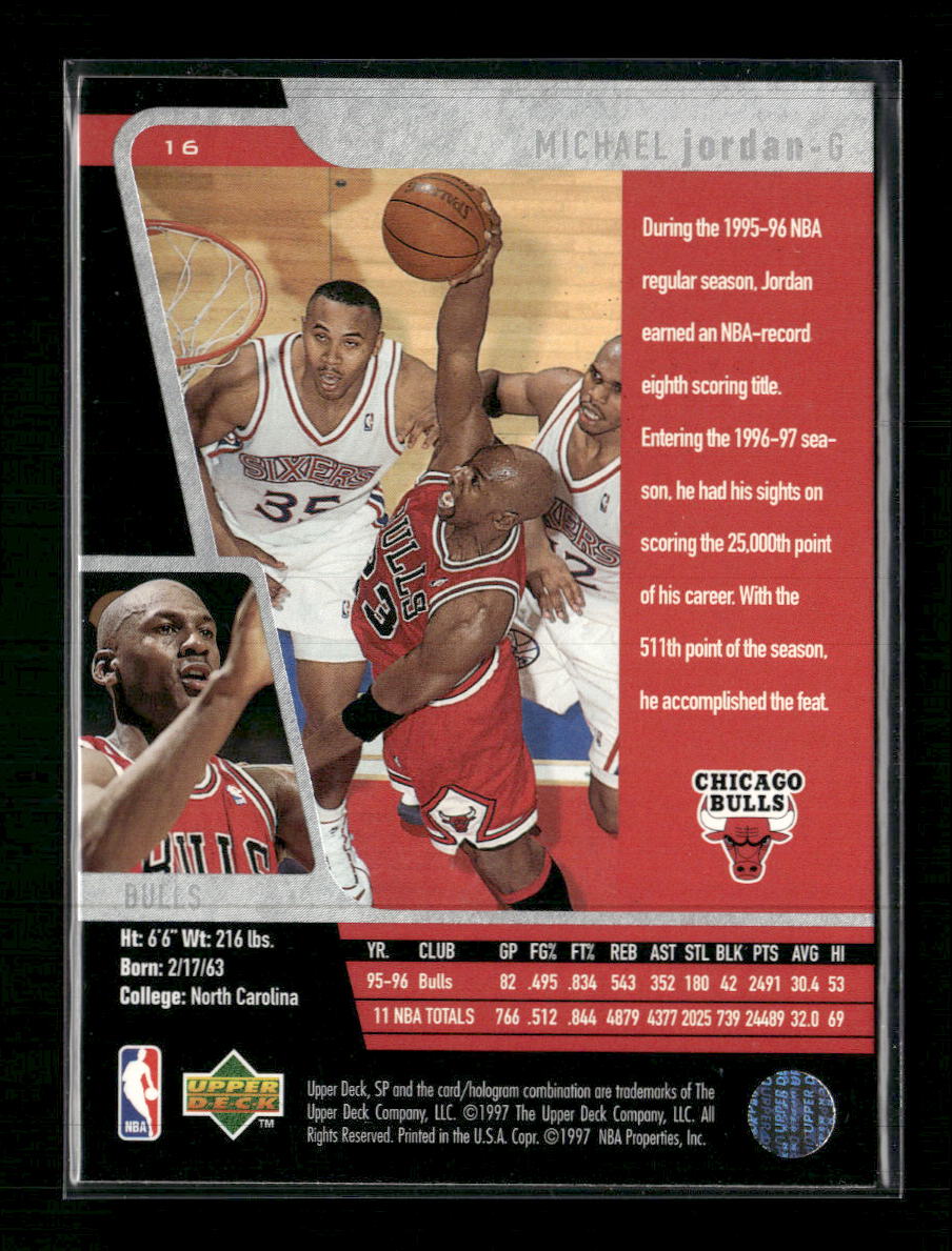 1996-97 SP Michael Jordan SAM Sample #16