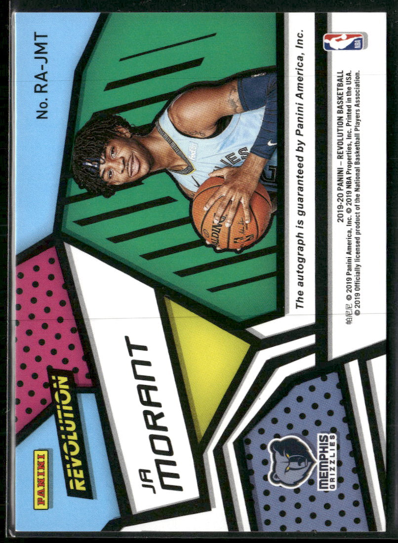 2019-20 Panini Revolution Rookie Autographs Ja Morant AU #RA-JMT