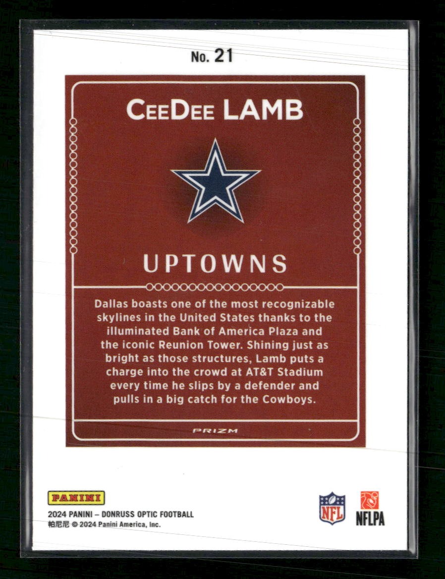 2024 Donruss Optic Uptowns CeeDee Lamb #21