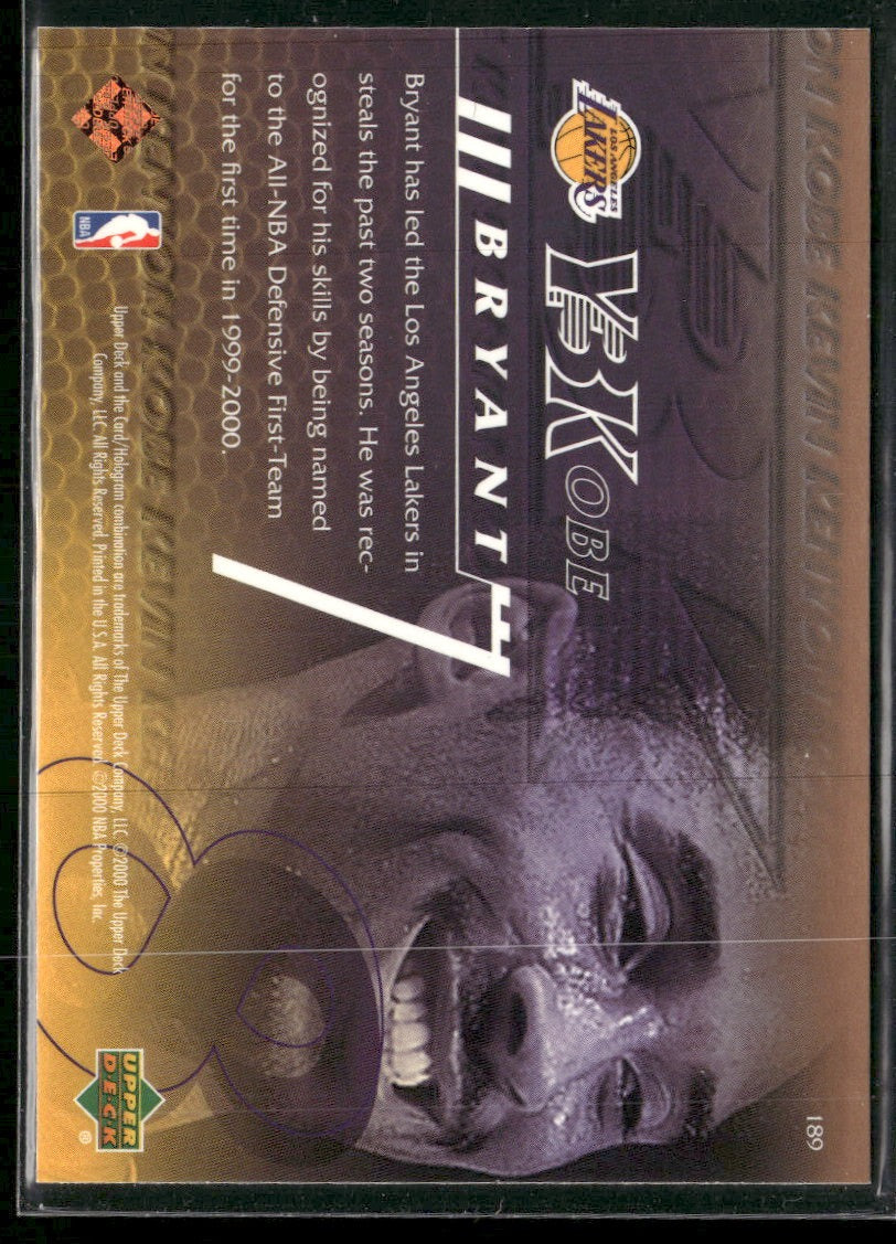 2000-01 Upper Deck Kobe Bryant #189