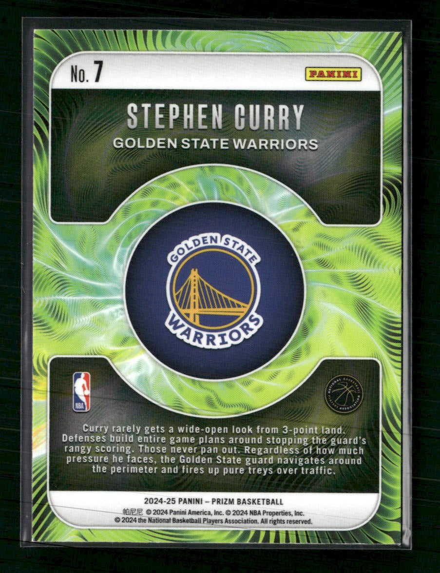 2024-25 Panini Prizm Fractal Stephen Curry #7