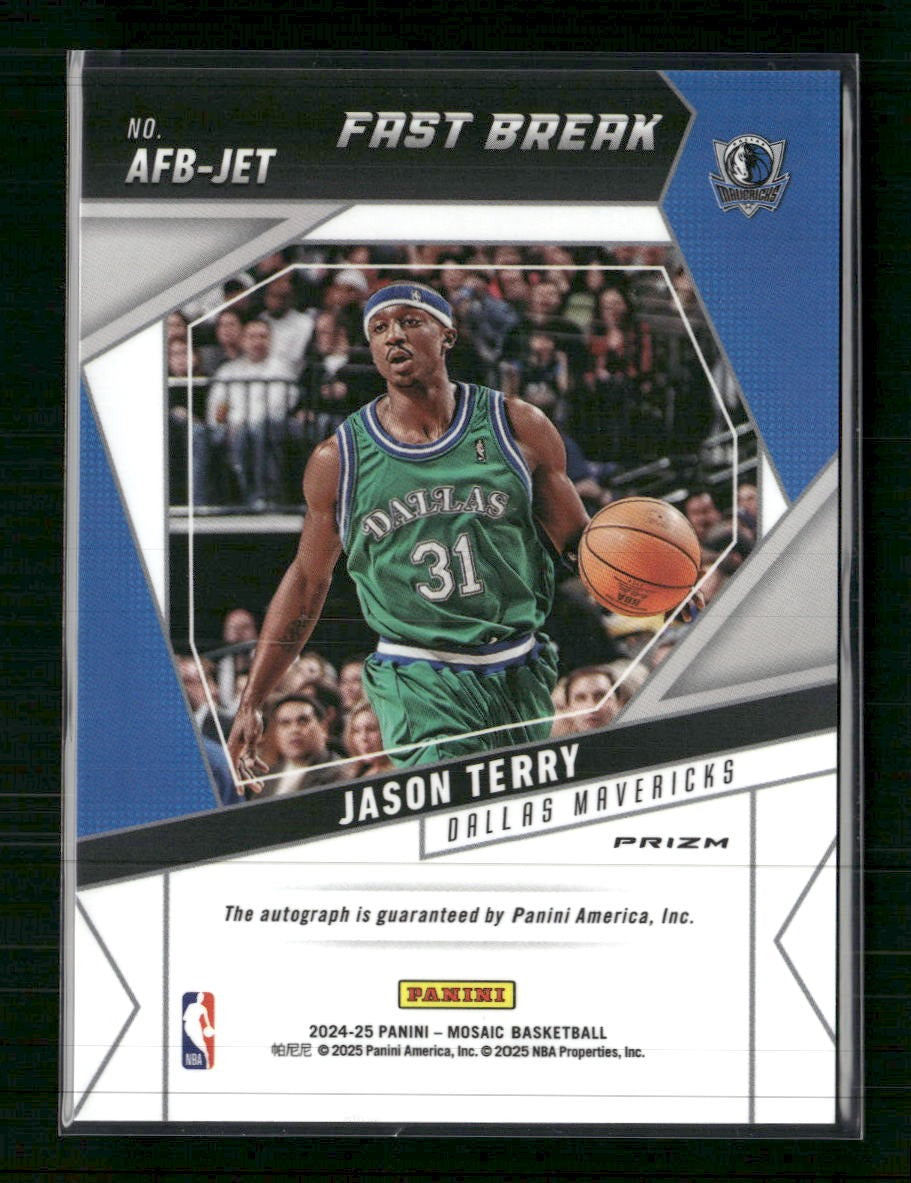 2024-25 Panini Mosaic Autographs Fast Break Jason Terry AU #AFB-JET