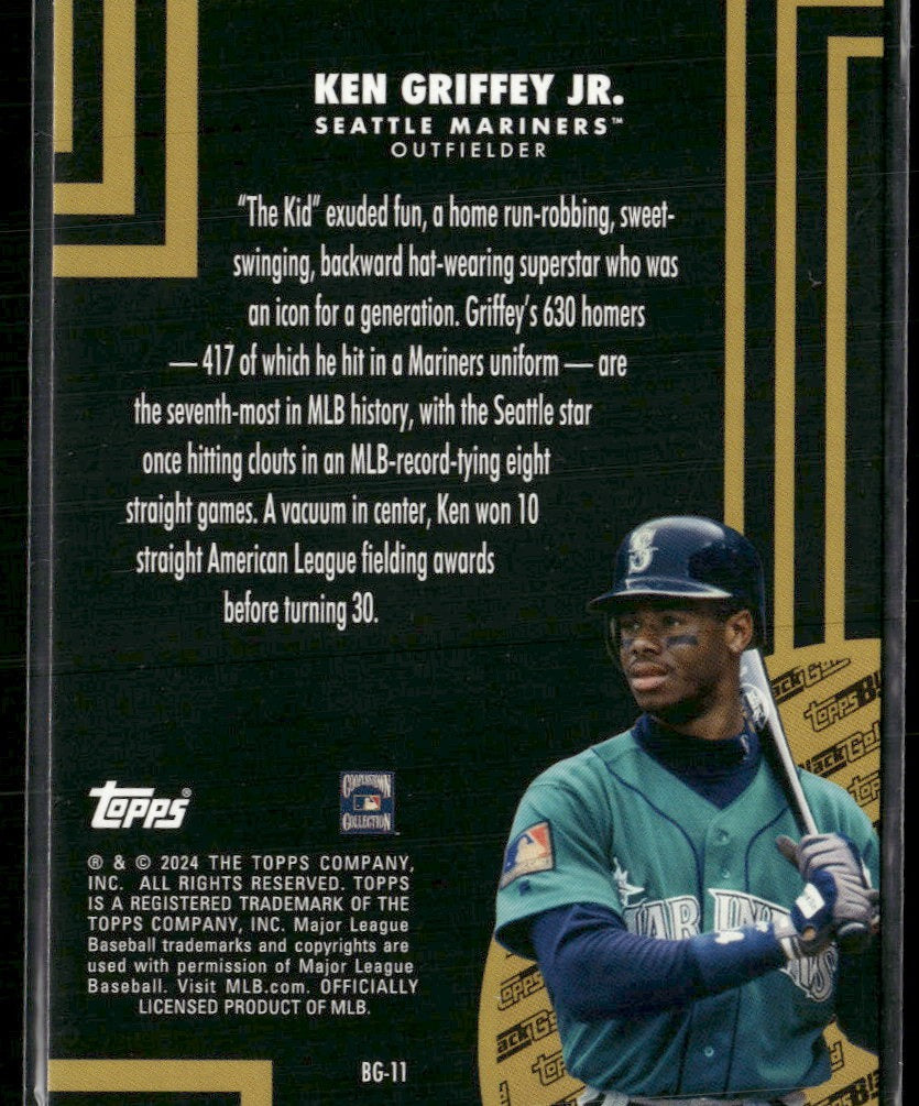 2024 Topps Update Topps Black Gold Blue Ken Griffey Jr. #BG-11