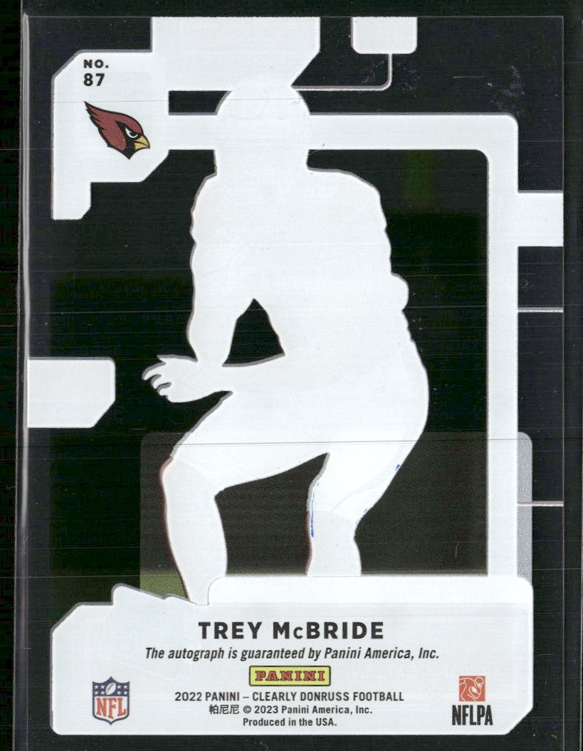 2022 Clearly Donruss Rated Rookie Autographs Trey McBride RC AU #87