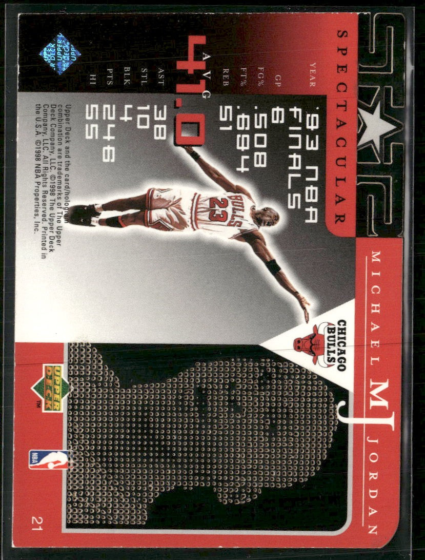 1998 Upper Deck Michael Jordan Career Collection Michael Jordan #21