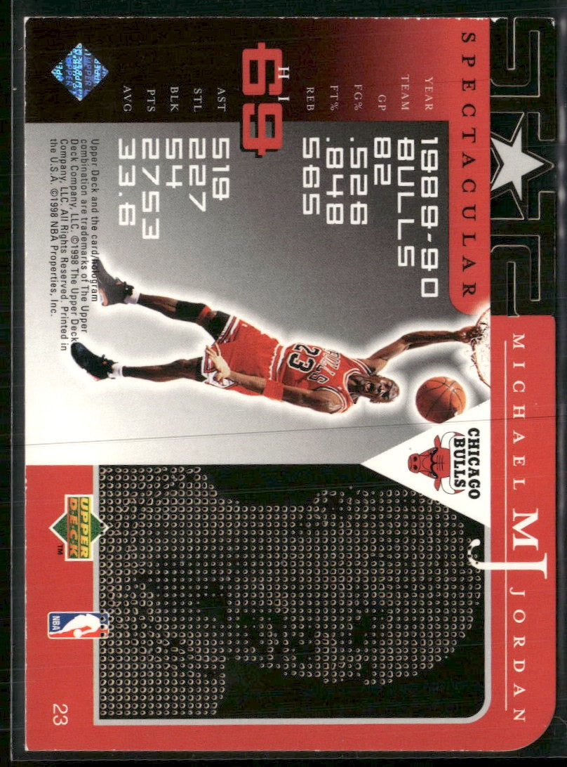 1998 Upper Deck Michael Jordan Career Collection Michael Jordan #23