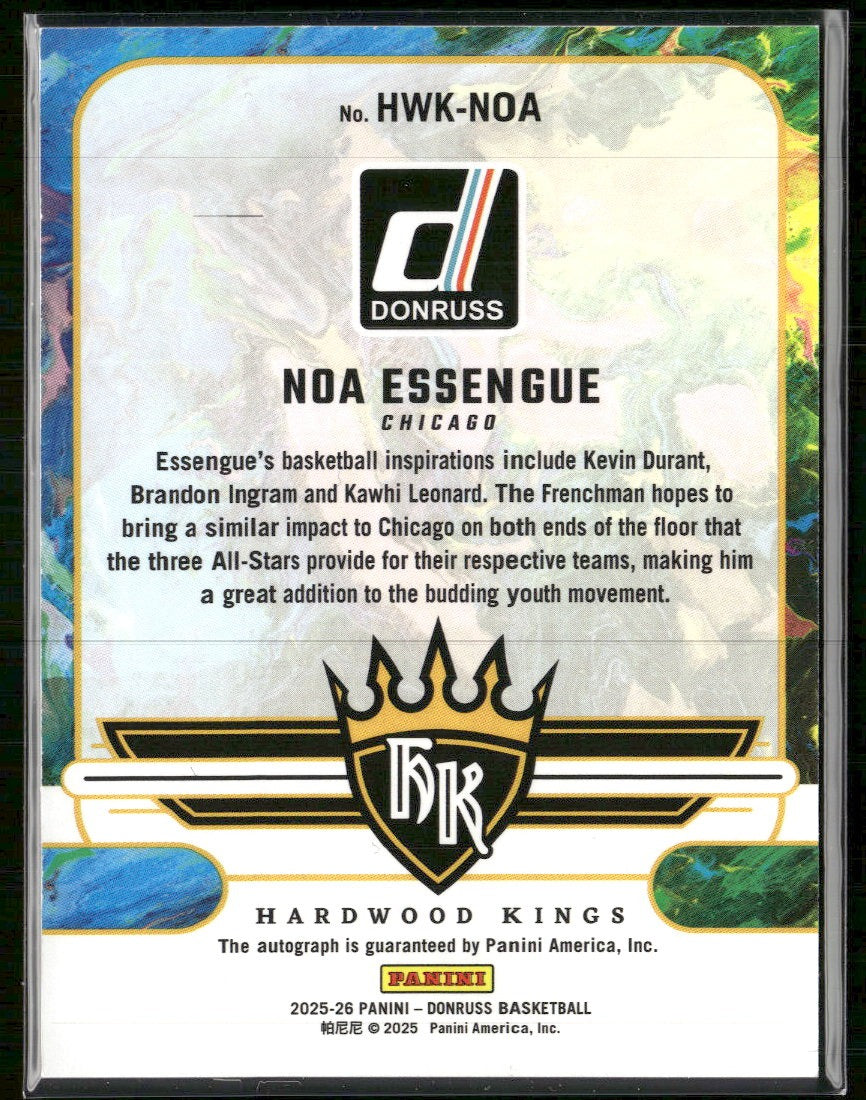 2025-26 Donruss Hardwood Kings Scope Noa Essengue #/25 #HWK-NOA