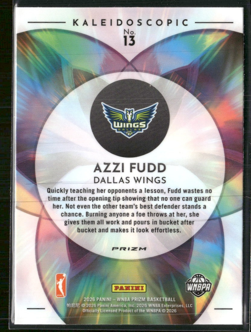 2026 Panini WNBA Prizm Kaleidoscopic Azzi Fudd #13