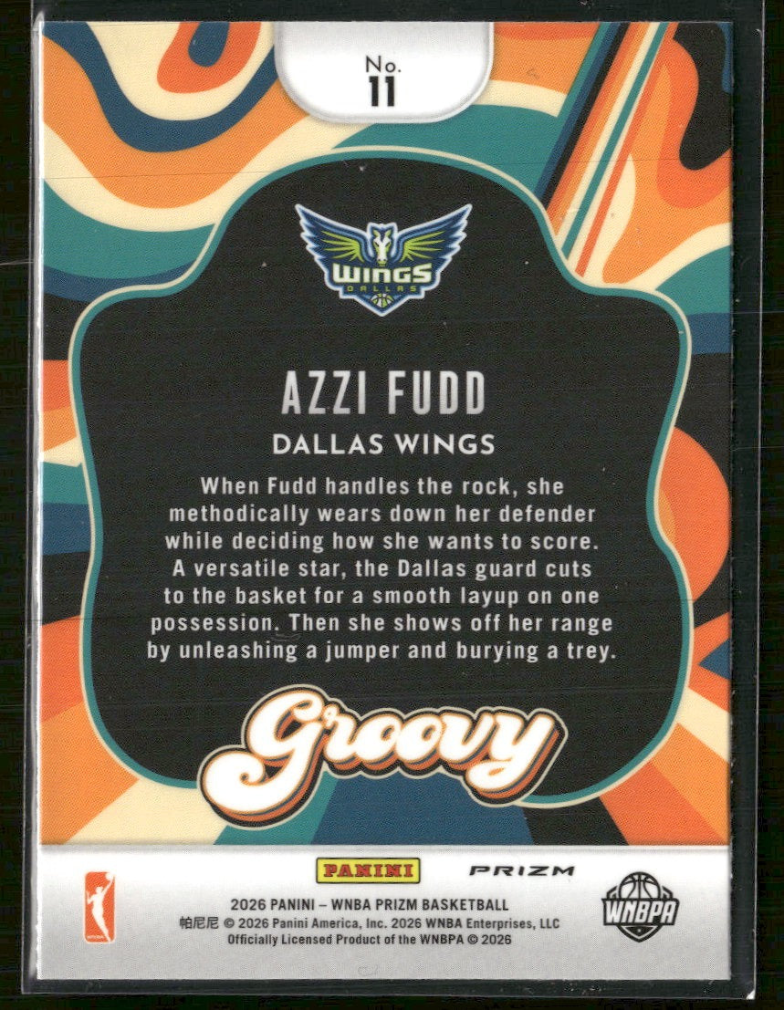 2026 Panin WNBA Prizm Groovy Azzi Fudd #11