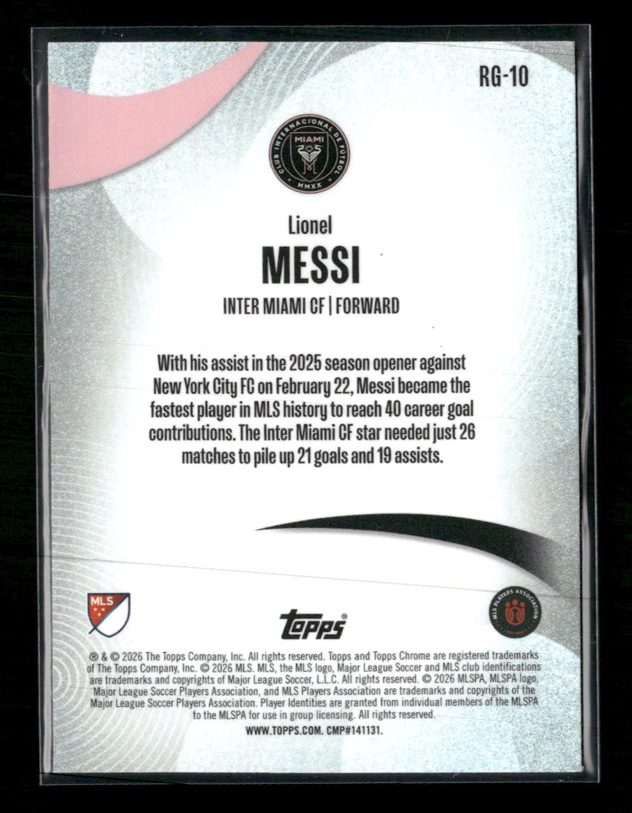2026 Topps Chrome MLS Rhythm of the Game Lionel Messi #RG-10