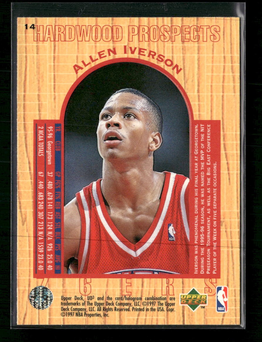 1996-97 Upper Deck UD3 Allen Iverson RC #14