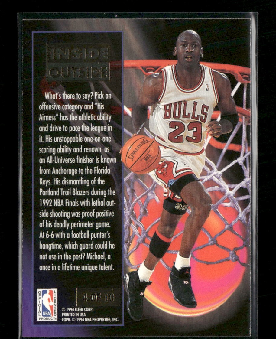 1993-94 Ultra Inside Outside Michael Jordan #4