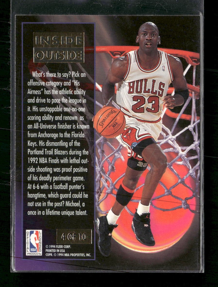 1993-94 Ultra Inside Outside Michael Jordan #4