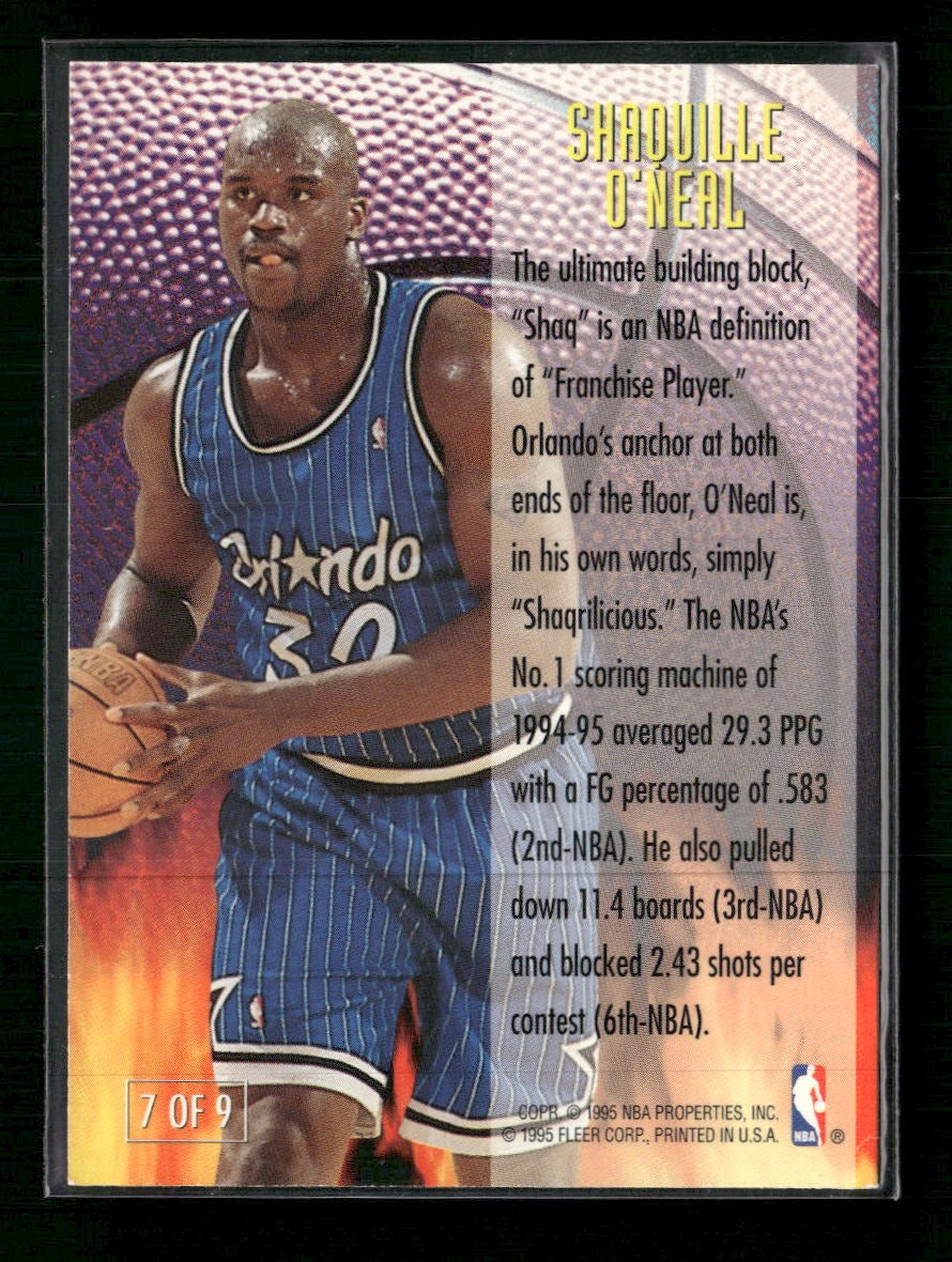 1995-96 Fleer Franchise Futures Shaquille O'Neal #7