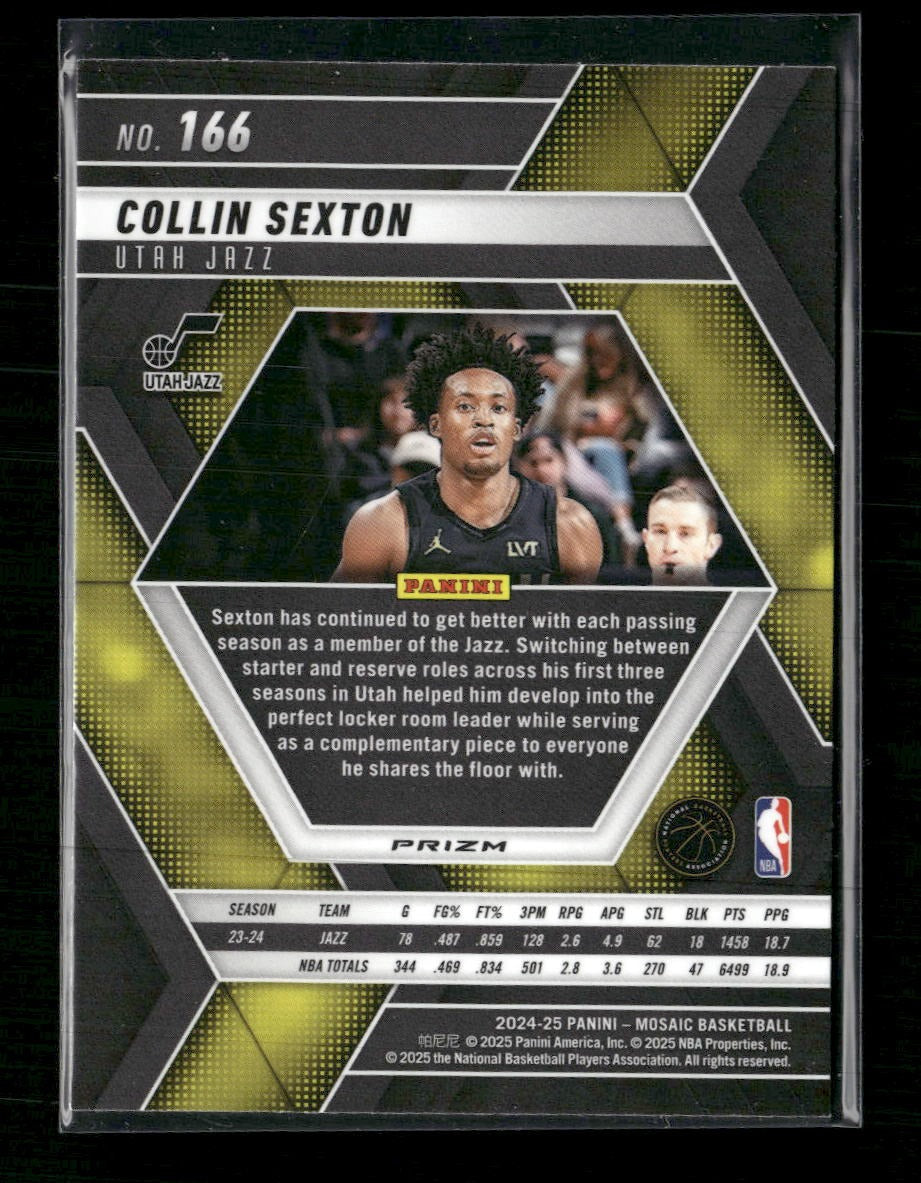 2024-25 Panini Mosaic Genesis Mosaic Collin Sexton #166