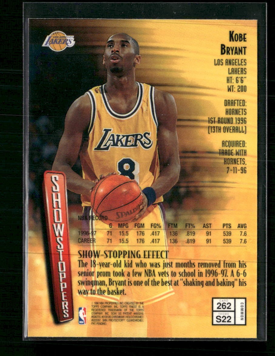 1997-98 Finest Kobe Bryant #262