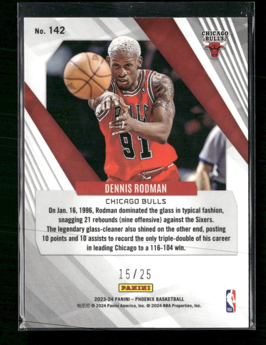 2023-24 Panini Phoenix Fire and Ice Dennis Rodman #/25 #142