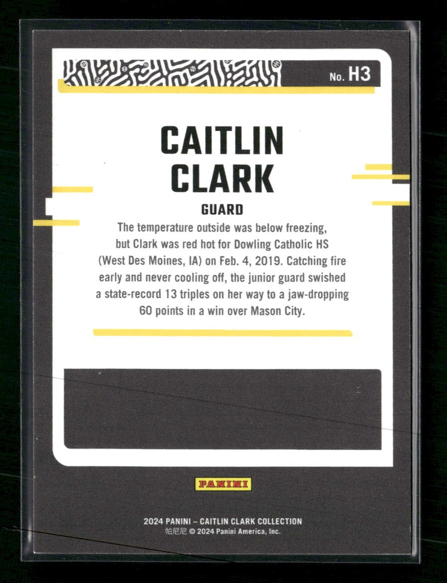 2024 Panini Caitlin Clark Highlights Floating Hearts Caitlin Clark #/199 #H3
