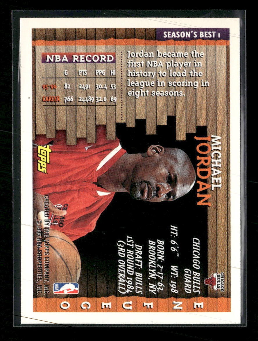 1996-97 Topps Season's Best Michael Jordan #1