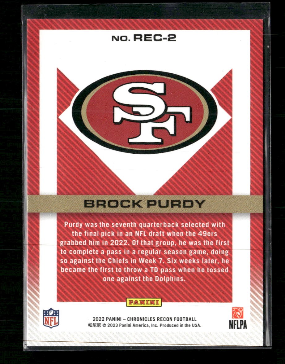 2022 Panini Chronicles Recon Brock Purdy #REC-2