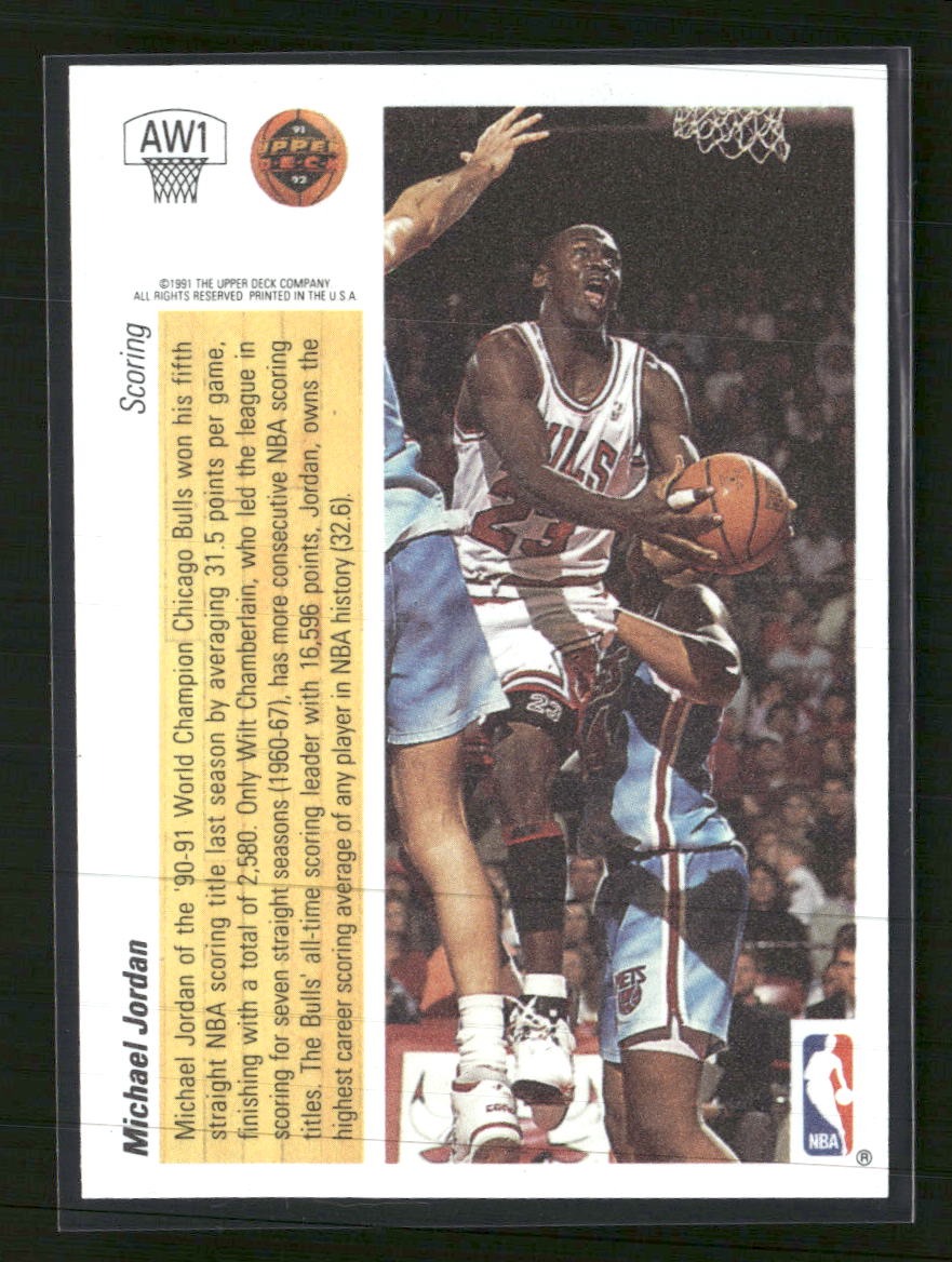 1991-92 Upper Deck Award Winner Holograms Michael Jordan #AW1