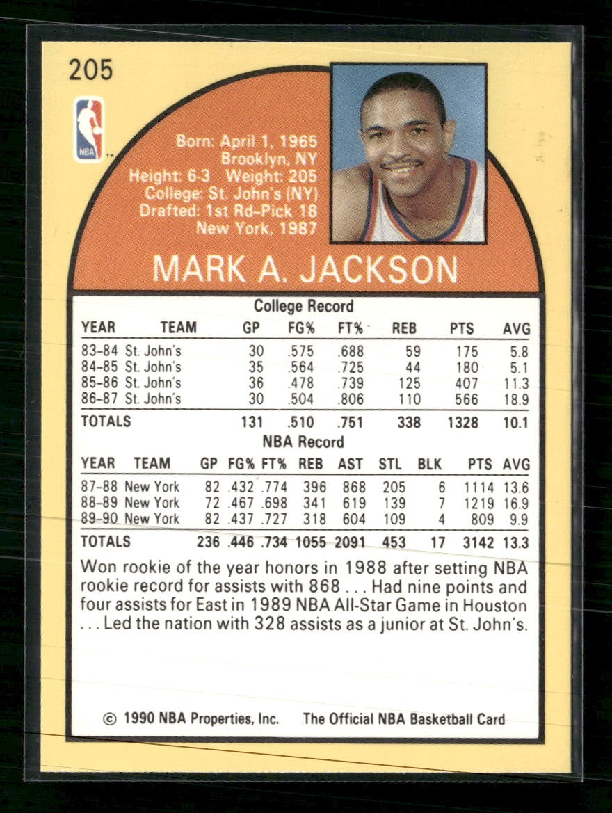 1990-91 Hoops Mark Jackson #205