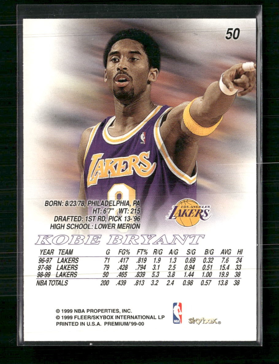 1999-00 SkyBox Premium Kobe Bryant #50