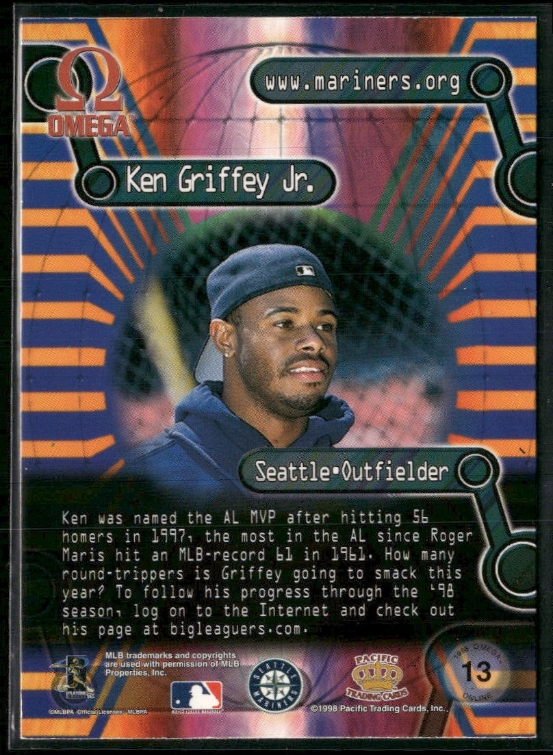 1998 Pacific Omega Online Insert Ken Griffey Jr. #13