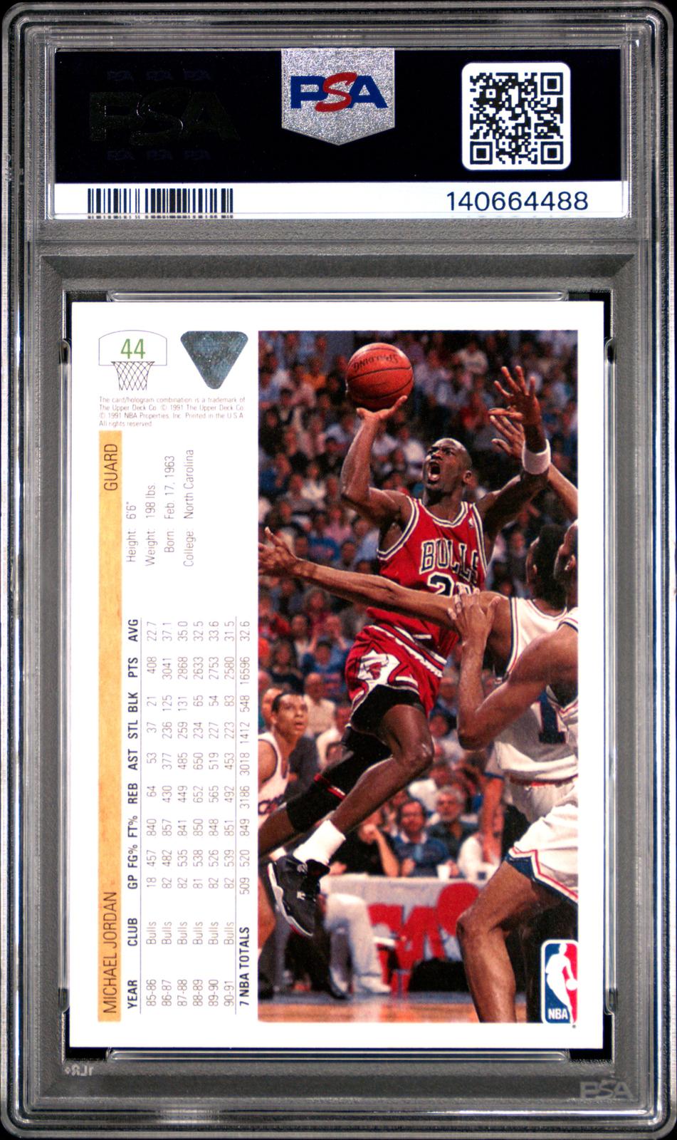 1991 Upper Deck Michael Jordan 6 PSA #44