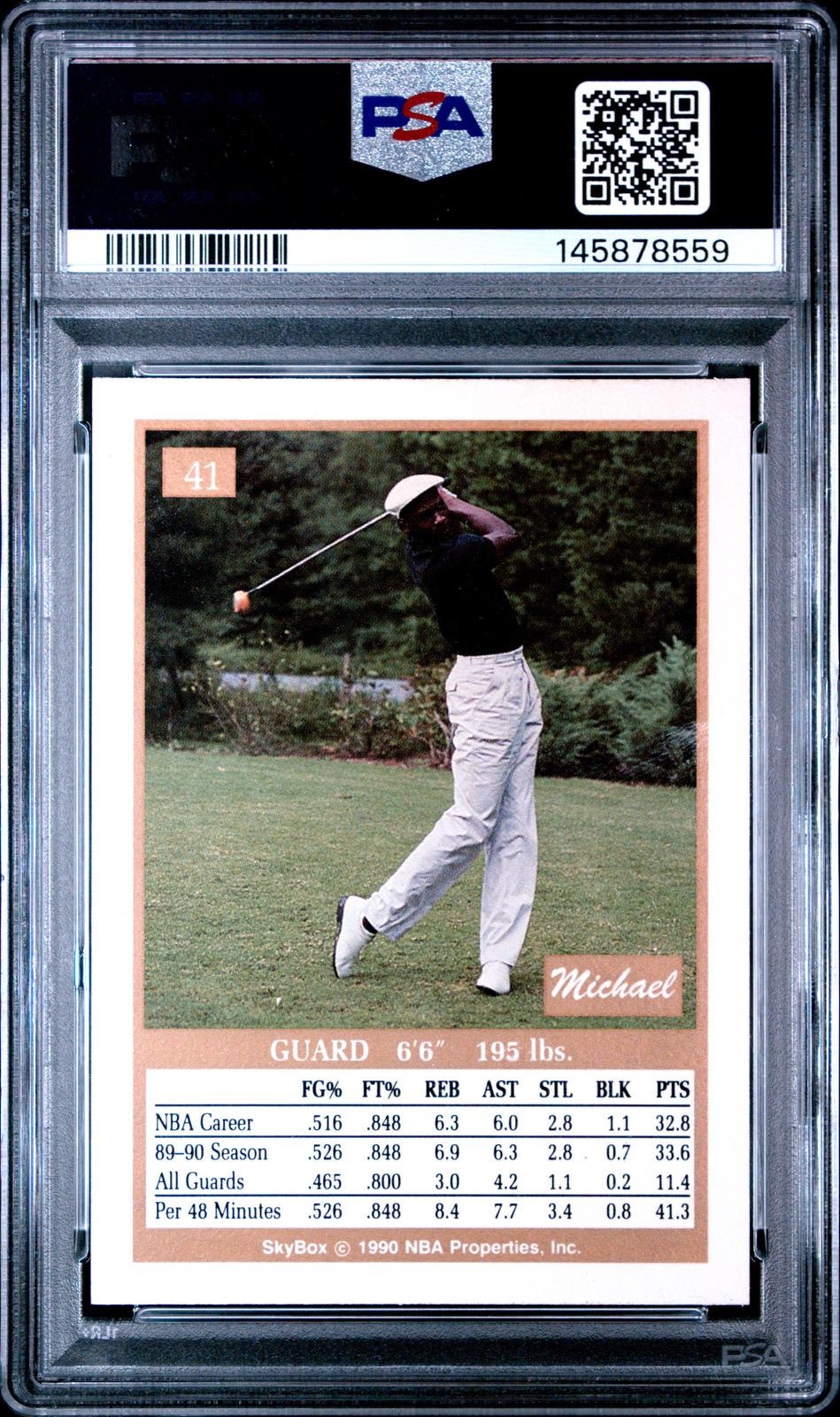 1990 Skybox Michael Jordan 7 PSA #41